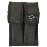 Double Pistol Magazine Pouch with Flaps with Alice Clips - Black
