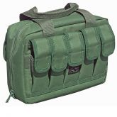 Double Pistol Case with 10 Magazine Pockets - Olive Drab